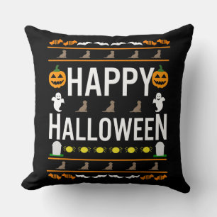 Dog Lover Happy Halloween Chocolate Labrador Cushion