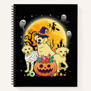 Dog Lover   Happy Halloween Labrador Dog Mummy Notebook
