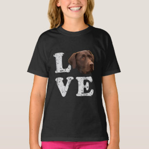 Dog Lover I Love Chocolate Labrador Retriever T-Shirt