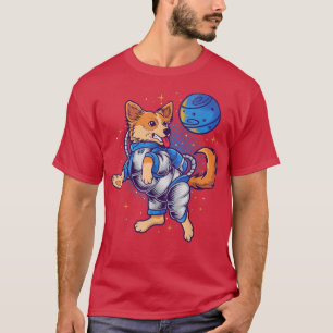 Dog Lover I Love Dogs Astronaut Gift Moon Funny Te T-Shirt