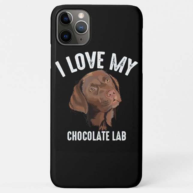 Dog Lover | I Love My Chocolate Lab Case-Mate iPhone Case (Back)