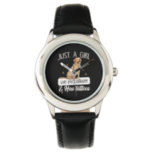 Dog Lover   Just A Girl Who Loves Labrador Tattoos Watch