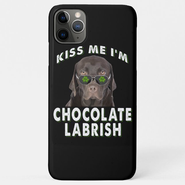 Dog Lover | Kiss Me I'm Chocolate Labrish Case-Mate iPhone Case (Back)
