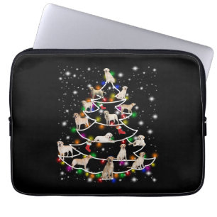 Dog Lover Labrador Christmas Tree Laptop Sleeve
