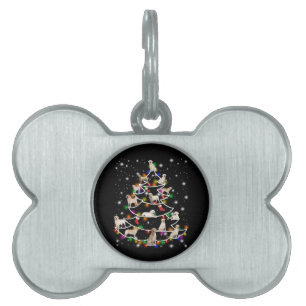 Dog Lover Labrador Christmas Tree Pet ID Tag