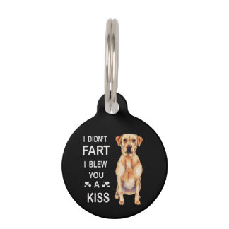 Dog Lover|Labrador I Didn't Fart I Blew You A Kiss Pet Tag