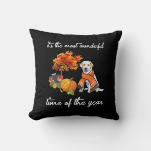 Dog Lover Labrador It's The Most Wonderful Time Cushion