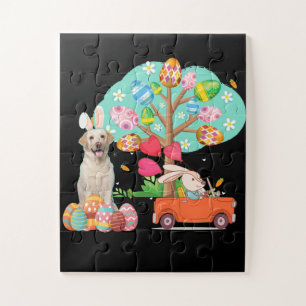 Dog Lover   Labrador Retriever Easter Day Jigsaw Puzzle