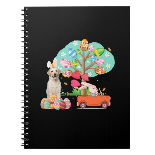 Dog Lover | Labrador Retriever Easter Day Notebook (Front)