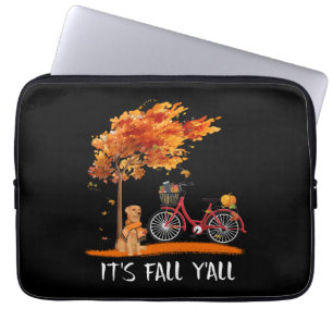 Dog Lover   Labrador Retriever It's Fall Y'all Laptop Sleeve