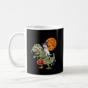 Dog Lover   Labrador Retriever Riding Mummy T Rex Coffee Mug