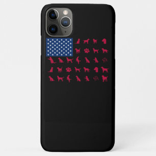 Dog Lover Labrador Retriever USA American Flag iPhone 11 Pro Max Case