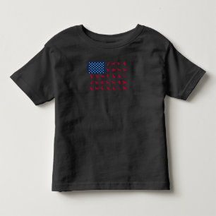 Dog Lover   Labrador Retriever USA American Flag Toddler T-Shirt