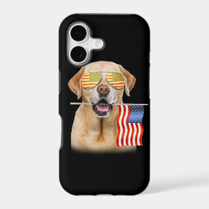 Dog Lover Labrador Retriever USA Flag