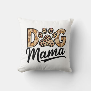 Dog Lover Leopard Print Paw Cushion