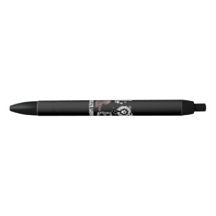 Dog Lover Love Chocolate Labrador Sunflower Black Ink Pen