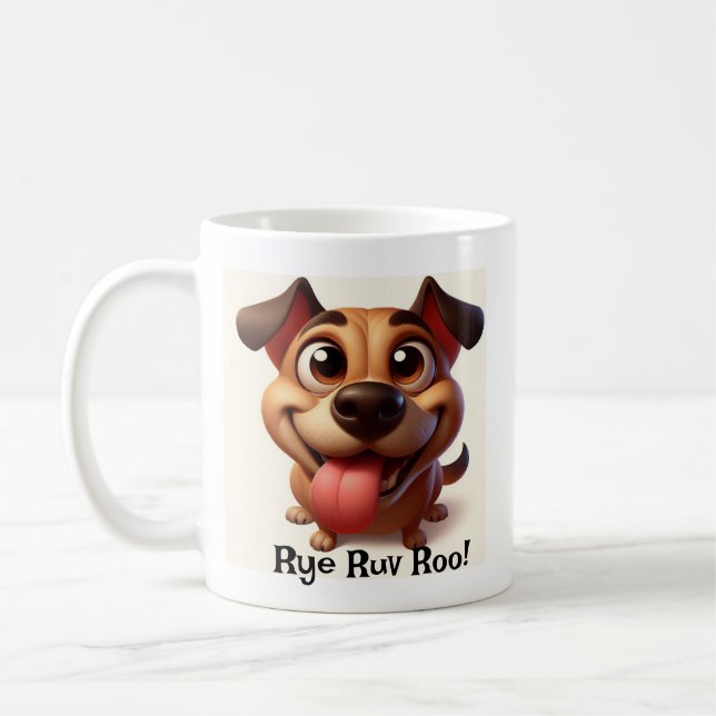 Dog Lover Loving Dog Coffee Mug (Left)