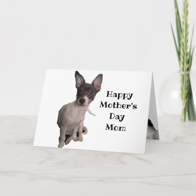 DOG LOVER MOTHER'S DAY  CARD (Front)