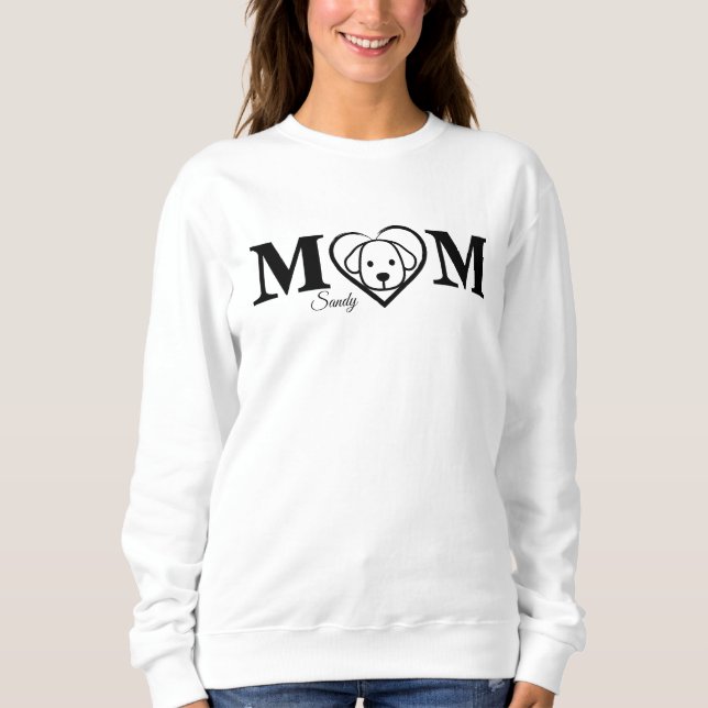 Dog lover mum customised sweatshirt (Front)