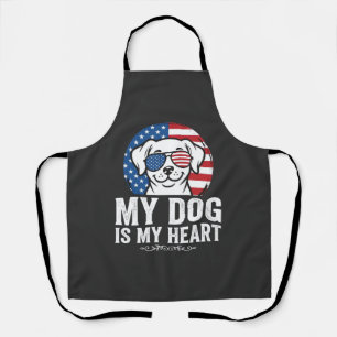 Dog Lover My Dog Is My Heart Apron