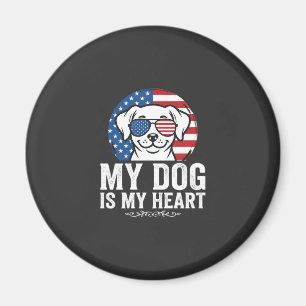 Dog Lover My Dog Is My Heart Magnet