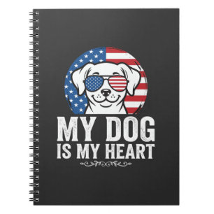 Dog Lover My Dog Is My Heart Notebook