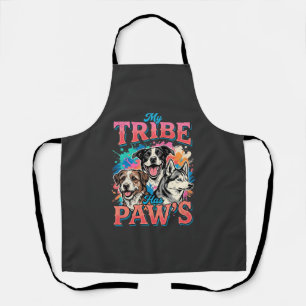 Dog Lover My Tribe Has Paws Apron