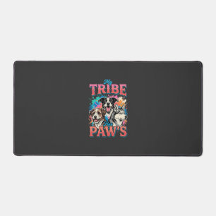 Dog Lover My Tribe Has Paws Desk Mat