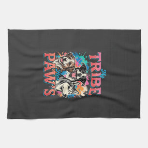 Dog Lover My Tribe Has Paws Tea Towel