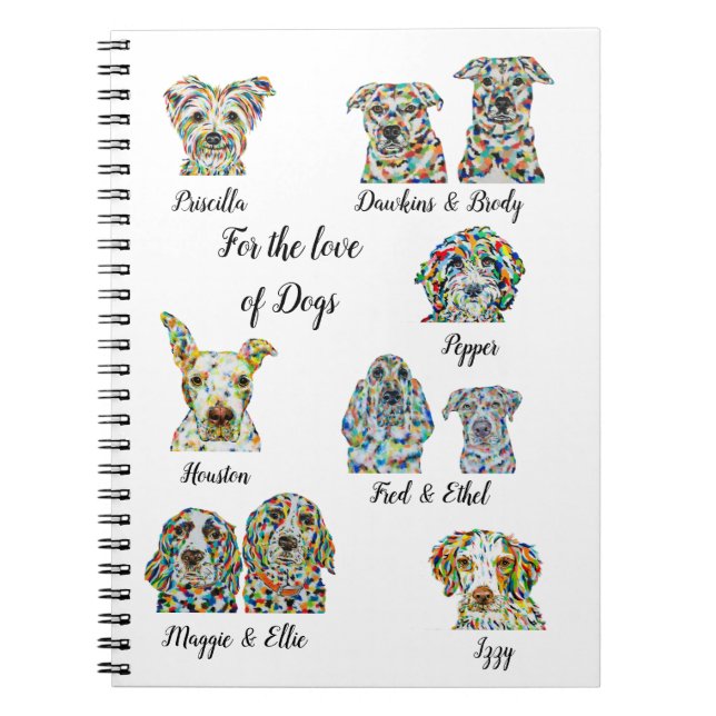 Dog Lover Notebook 6.50" x 8.75" (Front)