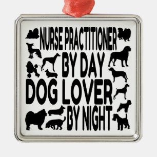 Dog Lover Nurse Practitioner Metal Tree Decoration