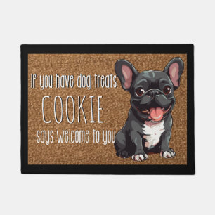 Dog Lover Personalised French Bulldog Puppy Name Doormat