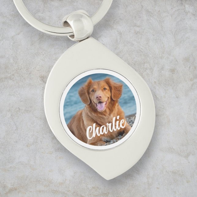 Dog Lover Personalised Pet Photo Keepsake Key Ring (Creator Uploaded)