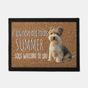 Dog Lover Personalized Biewer Terrier Name Doormat