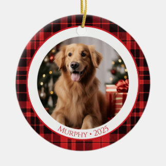 Dog Lover Pet Christmas Ornament 2025 with Photo