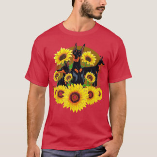 Dog Lover Pet Hippie Sunflower Dog Owner Floral Do T-Shirt
