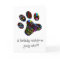 Dog Lover Pets Paw Add a Name Happy Birthday Card