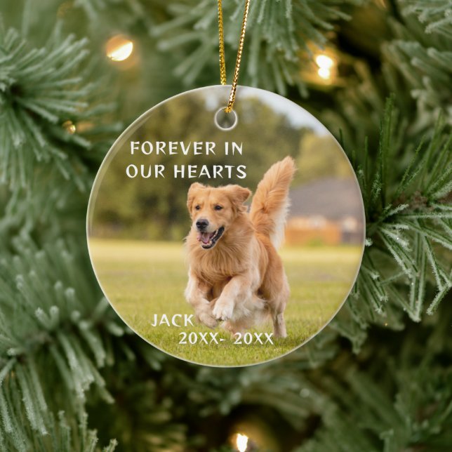 Dog Lover Photo Pet Memory Ornament (Tree)