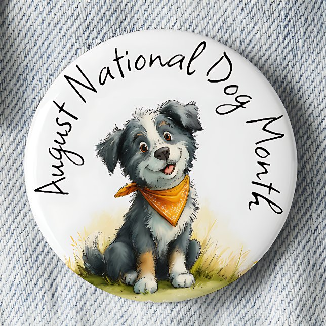 Dog Lover Pin – National Dog Month August (Creator Uploaded)