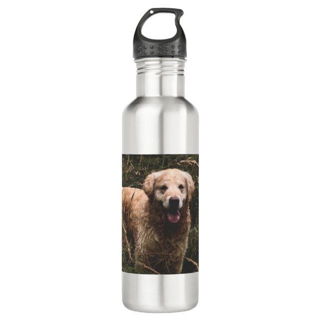 Dog lover product 710 ml water bottle (Front)