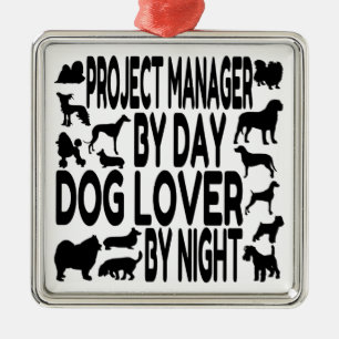 Dog Lover Project Manager Metal Tree Decoration