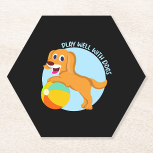 Dog Lover Puppy Breeder Animal Pet Dog Owner Paper Coaster
