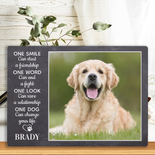 Dog Lover Quote Keepsake Personalised Pet Photo Plaque