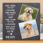 Dog Lover Quote Keepsake Personalised Pet Photo Plaque<br><div class="desc">Celebrate your best friend and cherish those precious memories with a custom unique dog lover keepsake photo plaque in a rustic chalkboard slate design . This unique pet dog photo keepsake plaque is the perfect gift for yourself, family or friends to honour your best dog or as a pet memorial....</div>