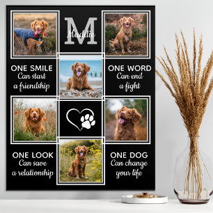 Dog Lover Quote Keepsake Unique Pet Photo Collage Acrylic Print