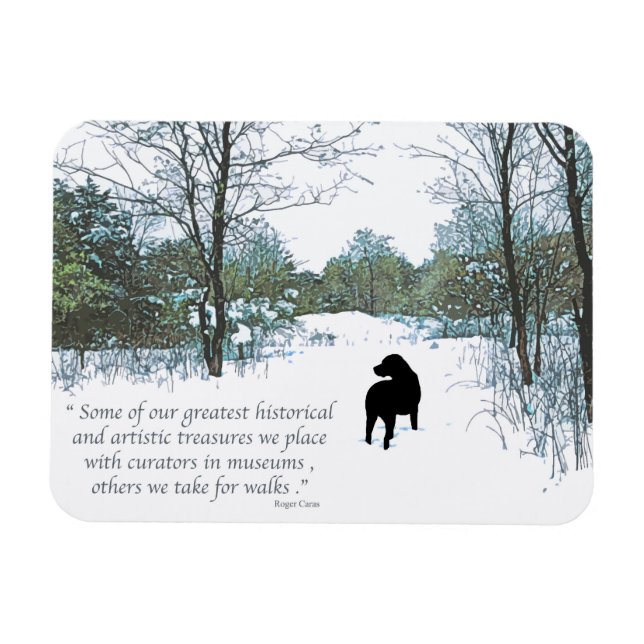Dog Lover Quote - Man's Best Friend - Dog Quote Magnet (Horizontal)