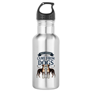 Dog Lover Quote Vintage Engraving Hound Typography 532 Ml Water Bottle