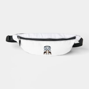 Dog Lover Quote Vintage Engraving Hound Typography Bum Bags