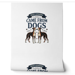 Dog Lover Quote Vintage Engraving Hound Typography Wallpaper