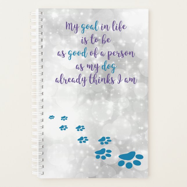 Dog Lover Quotes - Dog Wisdom Inspirational Quote Planner (Front)